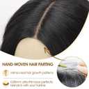 AISI HAIR Beginner Friendly Wigs Natural Black Wig for Women Medium Length Wave Curly Glueless Synthetic Heat Resistant Hair Wigs for Daily Party Cosplay