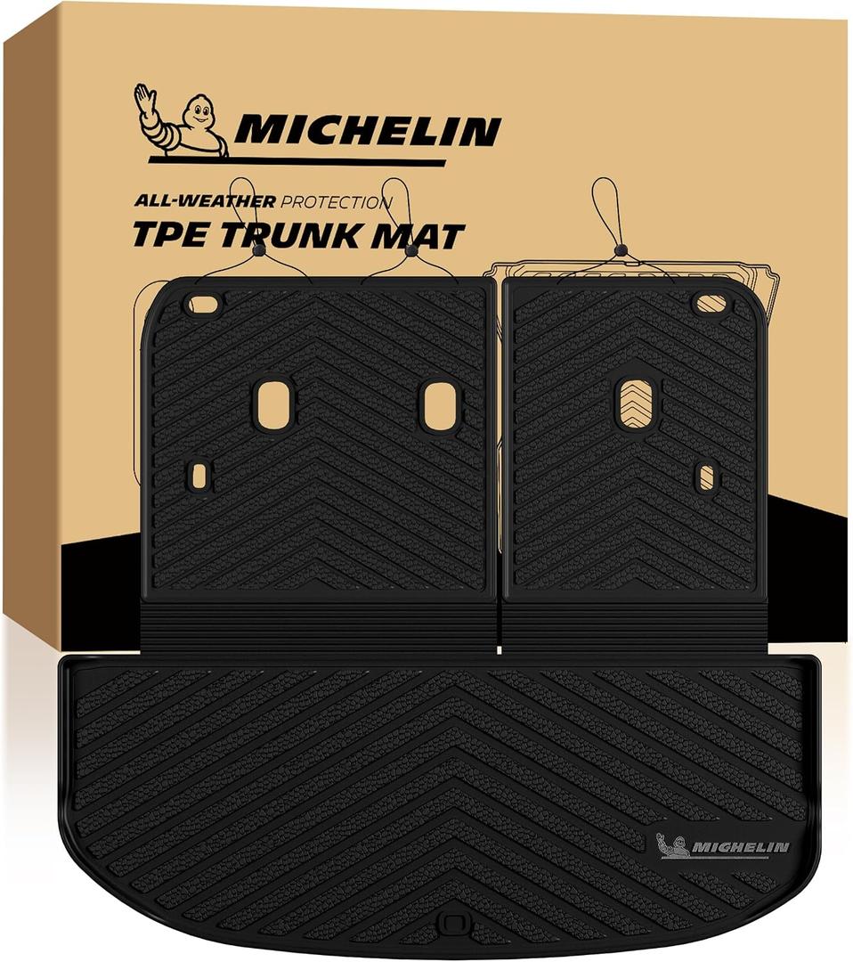 Michelin Vehicle Mats, Premier Series All-Weather TPE Custom Fit Liner for 2027 Kia Telluride 7 & 8 Seats Trunk Mat (1 Piece)