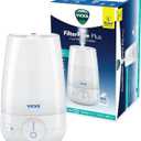 Vicks FilterFree Plus Cool Mist Plus Humidifier (VUL565), Medium Room Filter-Free Cool Mist Humidifier for Baby, Kids and Adult Rooms, Works with Vicks VapoPads