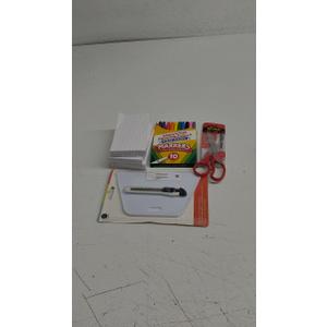 Cutter, 4 Pad Paper, 10 Pcs Markers, Scissor, Set of 4 for Students
