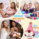 21st Birthday Gifts for Her, 21st Birthday Decorations - Handmade Positive Crochet Gnomes, 21 & Fabulous Bday Gifts for Women Daughter Best Friend Bestie Sister