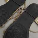 Women's Elegant Rhinesto Transparent Elastic Strap Summer Flat Sandals, 36/4