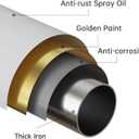 Shower Curtain Rod Tension- No Drill Non-Slip Spring Tension Shower Rod for Window or Bathroom, 43-73 inches Metal Steel, Frosted Gold