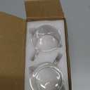 Espresso Cups Set of 2, 4 Oz Espresso Shot Glass with Handle Double Spout Cups Clear Glass Milk Cup Coffee Accessories Great for Making Coffee Desserts Salad Dressing