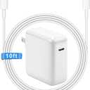 10FT Mac Book Pro Air Charger, Long Type C Charging Cable with 118W 96W 87W 61W USB Type C(USB-C) Fast Power Adapter, Compatible with MacBook Air Pro and All USB-C Devices