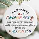 Coworker Ornament - Gifts for Coworkers - Thank You Gifts for Coworkers - Christmas Coworker Gifts - Coworker Appreciation Gifts for Women - Christmas Ornaments for Coworkers - A Job Made Us Coworkers