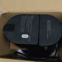 Single Serve Coffee Maker for K-Cup and Ground Coffee, Fast Brew, 6-12 oz Brew Sizes One Cup Coffee Machine Fits 5.5" Mugs, One-Button Small Coffee Maker, Descaling Reminder,Black,9.45 Inches