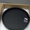 12in Decorative Tray for Coffee Table Tray Decor, Black 100% Solid Concrete Decorative Round Tray for Kitchen, Living Room, Home Decor