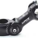 WAKE MTB Stem 31.8 90mm 110mm 0 60 Degree Adjustable Bike Stem Mountain Bike Stem Short Handlebar Stem for Most Bicycle, Road Bike, MTB, BMX, Cycling (Aluminum Alloy, Lightweight, Black)