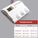 83303362 Digital Thermostat Rv Thermostat Heat/Cool T-Stat Wall Compatible with Coleman 83303862 Thermostat