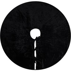 Sophia-Art Christmas Tree Skirt, Luxury Velvet Plush Skirt, Xmas Decoration Holiday Party Dcor, Soft Velvet Home Dcor Merry Christmas Party Christmas Tree Decorations (Black,36 Inch)