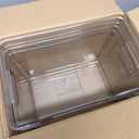 Criusia 2 Set Pantry Organizers and Storage with Bamboo Lids, Stackable Clear Bins for Onion, Potato, Fruit, Vegetables, Trash Bag Dispenser, Kitchen and Under Sink Organizer (2 Pack Large)