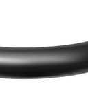 Black Curtain Rods, Heavy Duty Wrap Around Curtain Rod for Windows 28 to 48 Inch, 1 Adjustable Decorative Blackout Drapery Pole, Modern Room Darkening Rod, Window Treatment Rods, Matte Black