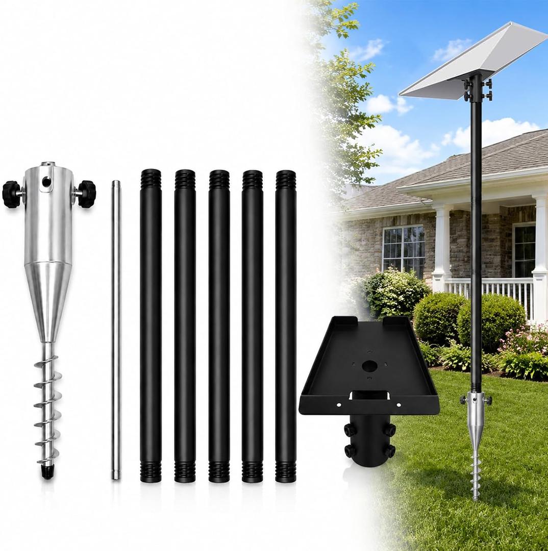 10Ft Pole Mount Kit Compatible with Starlink Gen 3 for RV&Outdoor