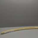 Curved Shower Curtain Rod for Bathroom, 40-72 Inches Adjustable Curved Shower Rod, 0.9MM Aluminum Rustproof Shower Curtain Rod with Rotating Brackets for Extra Shower Space, Need to Drill, Gold