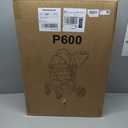 Foldable Dog Stroller, 3 in 1 Pet Stroller for Small Medium Dog Cat up to 50lbs, Detachble Portable Pet Bag, Storage Basket and One-Button Folding Frame (Black)