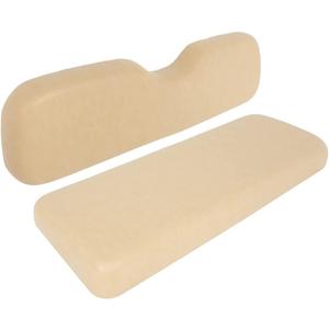 Universal Rear Replacement Cushions for Golf Cart Rear Seat, Golf Cart Cushion Back Seat for EZGO TXT RXV ST for ST Sport for Valor Models for Club Car, Dedicated for Flip Rear Seats, Tan