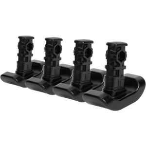 4 Pcs Replacement Ski Glides Black Walker Ski Glide Compatible with Stander EZ Fold-N-Go Walker, Able Life Space Saver Walker and Signature Life Elite Travel Walker