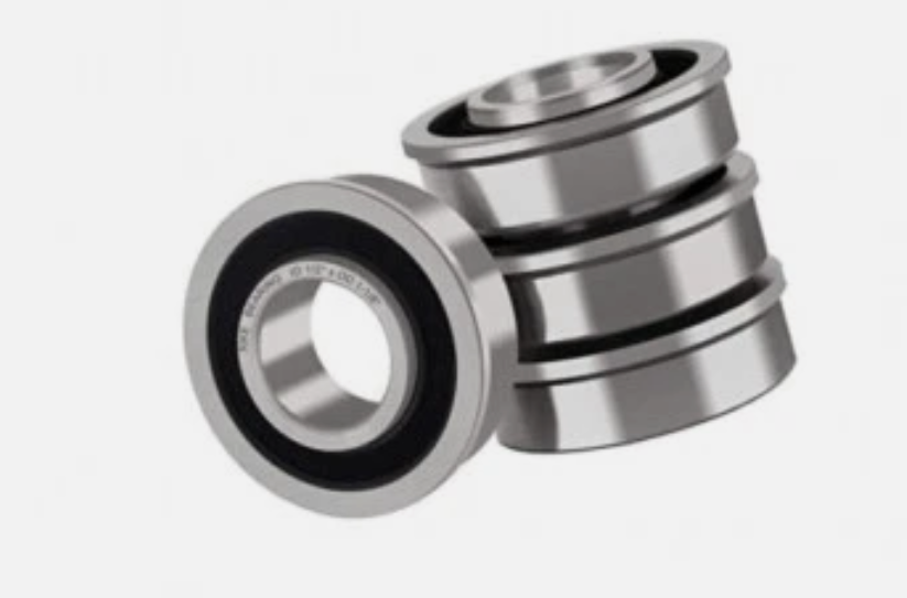 XiKe 4 Pack Flanged Ball Bearing ID 1/2" x OD 1-1/8", Suitable for Lawn Mower, Wheelbarrows, Carts & Hand Trucks Wheel Hub, Replacement for MTD, Honda, 12118 ＆ Rotary 324 Etc.