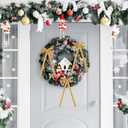 12 Pcs Khaki Velvet Bows for Christmas Tree, Rustic Crafts Velvet Ribbon for Wreath, Xmas Home Decor, Wedding, Outdoor & Indoor Holiday Ornaments, Pre-Formed Bows (7.817.7 Inch)