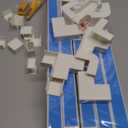 315in Cord Hider Kit, Paintable Cable Raceway, Cord Covers for Wires on Wall, Cord Hider for Wall Mount tv, tv Cable Hider Wall kit, Wire Covers for Cords, 20X L15.7in X W0.96in X H0.57in, White