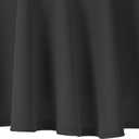 Urban CoCo Women's Basic Midi Skirt Versatile Stretchy Flared Casual High Waisted Skirt (Black)