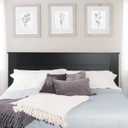 Prepac Stylish Flat Wood Panel Headboard for Queen Size Beds, Simplistic Wooden Queen Headboard 2.25" D x 64.5" W x 48" H, Espresso, EHFQ-1301-1