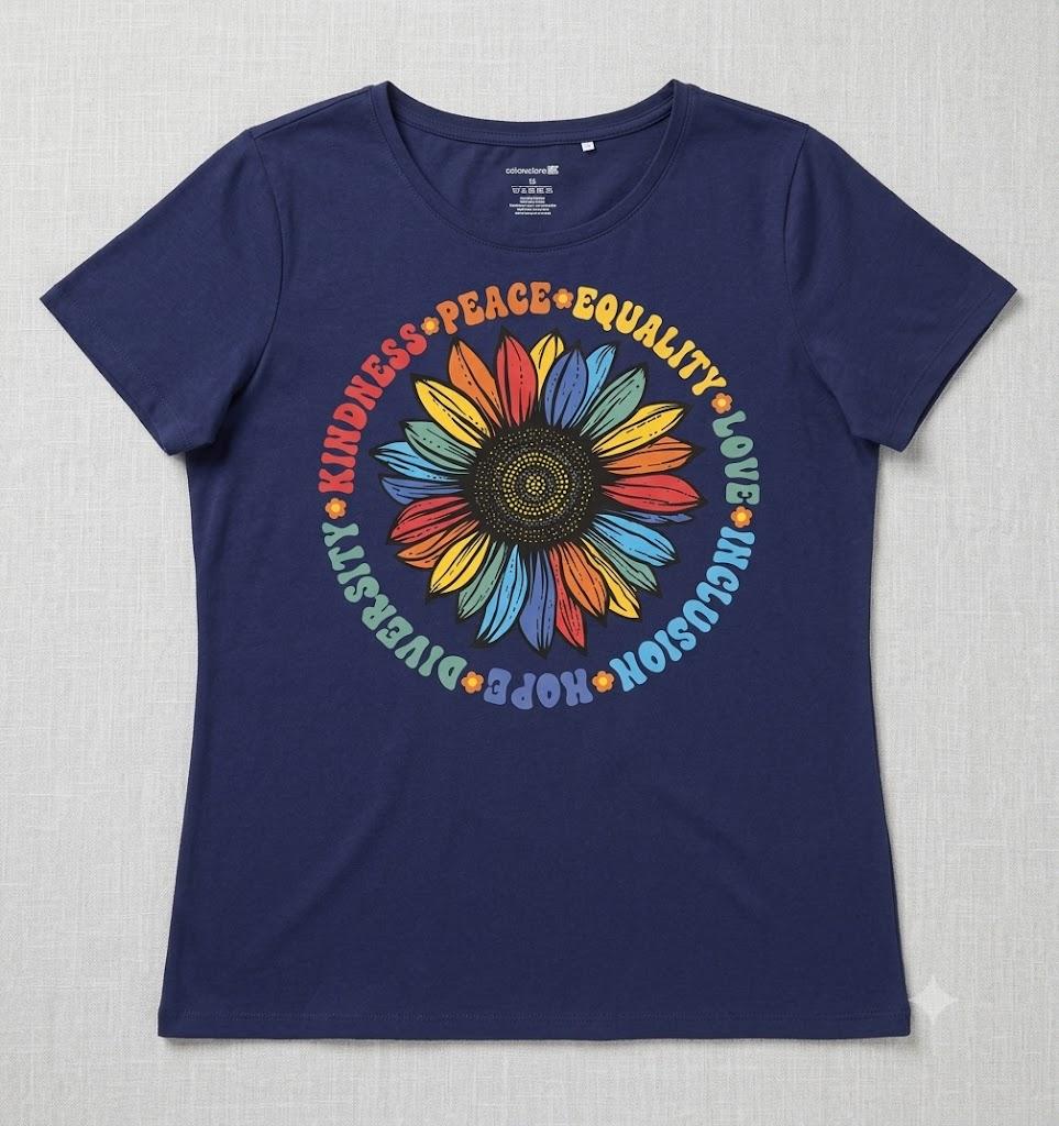 Kindness Peace Equality Love Hope Diversity HR Unisex T-Shirt 3X