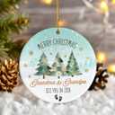 7 x 2025 New Grandparents Ornament, Grandparents Gifts, Pregnancy Announcement Ornaments, Unique Ornament for Christmas Tree Decorations, Baby Reveal Gift for Grandpa Grandma