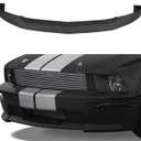 HECASA Front Bumper Lip Spoiler Splitter Compatible with 2005-2009 Ford Mustang V8 GT 2-Door Lower Lip Protector Kit Black ABS Plastic