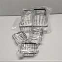 Adhesive Shower Caddy, 5 Pack Rustproof Stainless Steel Bath Organizers With Large Capacity, No Drilling Shelves for Bathroom Storage & Home Decor-XL Size (Black)