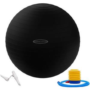 Fitvids Exercise Ball for Fitness, Yoga, Pilates with Quick Pump, Anti-Burst Slip Resistant Balance Ball