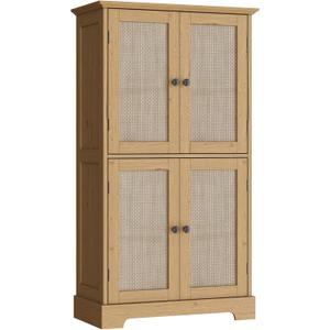 ChooChoo Bathroom Floor Cabinet with Adjustable Shelves, 11.81"D x 23.62"W x 43.31"H
