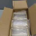 Acrylic Sign Holder 4 x 6 Double Sided Acrylic Frames Display Stand Clear Table Flyer HolderPlastic Paper Holder for Home Office Shop (Gold)