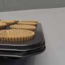 Bake Choice 2 Pack Muffin Pan for Baking, Standard Cupcake Pan includes 100 Natural Cupcake Liners, Muffin Tin Nonstick 12 Cup, Baking Pans Set, Carbon Steel Baking Supplies