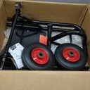 Heavy Duty Hand Truck 600 LB Capacity, Steel 2 Wheel Dolly with Solid Rubber Tires, Detachable Hand Cart for Moving Appliances, Furniture, Warehouse, Industrial, Home Use