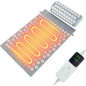 AICNLY Acupuncture Heating Mat Acupressure & Heat Therapy Pad for Back Pain Relief, Muscle Relaxation, Stress Reduction & Improved Circulation
