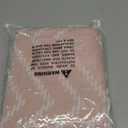 Siiluminisoy Small Stall Boho Pink Shower Curtain Woven Fabric 36 x 72 Half Size Tufted Chevron Striped Textured Modern Farmhouse Minimalist Shower Curtain for Bathroom