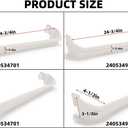 Kojem 2 x 240534901 & 1 x 240534701(Middle) Refrigerator Door Shelf Rack Bar Compatible with Frigidaire Kenmore Refrigerator Door Shelf Retainer Bar Replace for AP3214631 PS734936 948952 AP3214630
