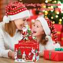 Christmas Party Gifts, 4 Pack Christmas Money Box for Cash Gift Pull, Surprise Money Holders with 200Pcs Transparent Bags, DIY Fun Cash Box for Women Men Girls Boys Kids Adults Mom Dad (Red+dark Red+blue+dark Blue)