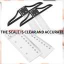 3 x 2 Pieces T Square Acrylic Ruler 23.6 Inches and 29.5 Inches Transparent Graduated T-Ruler Inch Metric T-Square Measuring Scale Ruler for Art Framing and Drafting