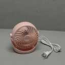 Gaiatop Desk Fan, 5-Inch Portable Electric Table Desktop Air Circulator Fans, Small but Powerful with 3 Speed 360 Adjustable Tilt for Cooling Home Dorm Office Bedroom Bathroom Kitchen, Pink