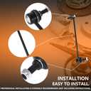 K80880 (Set of 2) Front Sway Stabilizer Bar End Link Kit Compatible for 2013-2018 Ford Escape & 2012-2018 Focus & 2015-2018 Transit, M-azda 3 Vo-lvo C30 C70 S40 V50