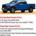for Ford F150 Seat Covers 2026-2025-2009 F250 F350 F450 2017-2026
Truck Pickup Waterproof 5 Seat Full Set Full Coverage Comfort Anti-Slip Protection Easy Install Premium Leather (Gray)
