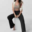 ODODOS Women's Wide Leg Palazzo Lounge Pants with Pockets Light Weight Loose Comfy Casual Pajama Pants-26/28/30"/32" Inseam (Black, S)