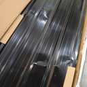 10 Pack Corrugated Metal Roofing Panels 73.23x17.72in, Black, L73.23''-10