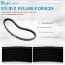 BlueStars Durable Golf Cart Drive Belt Replaces 27077-G02 27077-G01 - Fits for EZ.GO Marathon 4-Cycle 1991-1996 and 2-Cycle 1992-1993 Gas Golf Cart