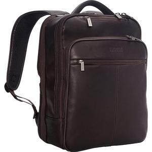 Kenneth Cole REACTION Out Of The Bag Manhattan Colombian Leather RFID 15.6" Laptop Briefcase (Brown)