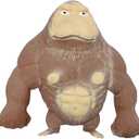 Squishy Monkey Toy - Brown Stretch Gorilla, Stretch Monkey Stress Relief Toy, Novelty TikTok Gorilla Squeeze Toys, Funny Splat Monkey Sensory Stress Toy for Anxiety Women Men Kids (Big)