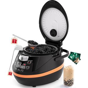 WantJoin Boba Maker Machine - Commercial Boba Cooker Automatic Pearl Warmer Pot Machine for Bubble Tea Milk Tea Tapioca Pearls, Restaurant Dessert Stores Lounge Bars